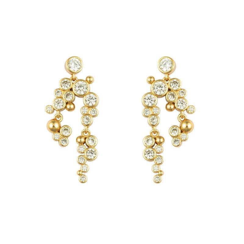 Lost Ember øreringe i 18 karat forgyldt sølv med krystaller – House of Vincent